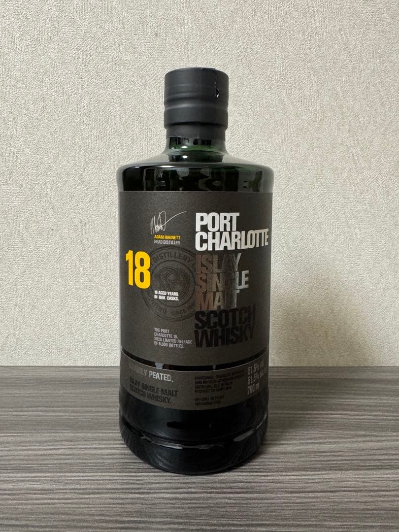 ポートシャーロット18年 ウイスキー 700ml【日本未発売・8000本限定】