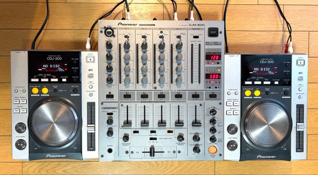 Pioneer DJM-600 & CDJ-200×2台セット販売