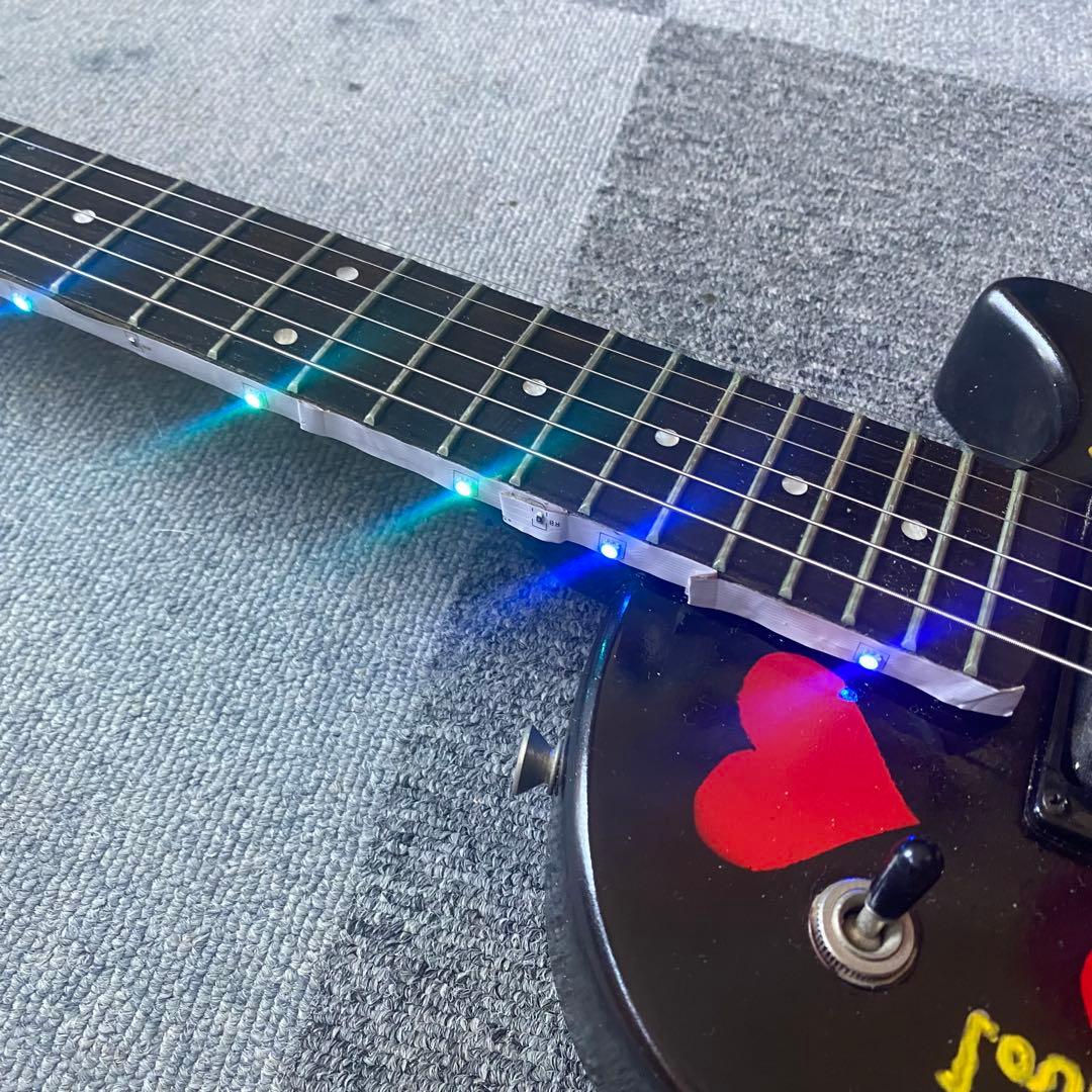 LEDネック コンポーネントギター ブラックハート YAMAHA BURNY