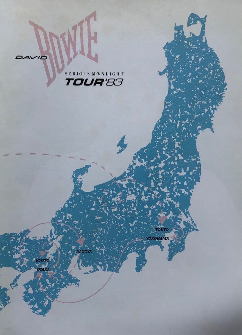 デビッドボウイ /  直筆サイン色紙・TOUR BOOK・コンサートチケット