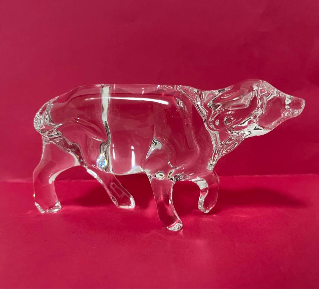 【まとめ買い歓迎】美品 Baccarat バカラ 干支オーナメント 丑 牛 ウシ