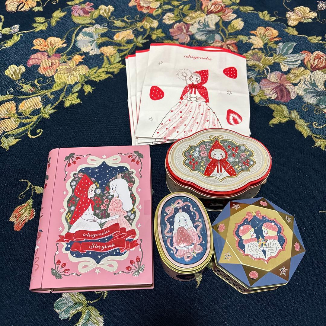 最安値　松風屋 いちごの日 4缶セット 2026 バレンタイン お菓子缶