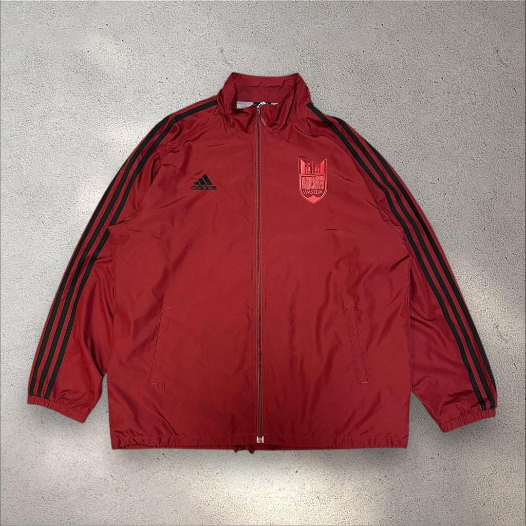 支給品 非売品 早稲田大学 adidas ナイロンジャージ WASEDA