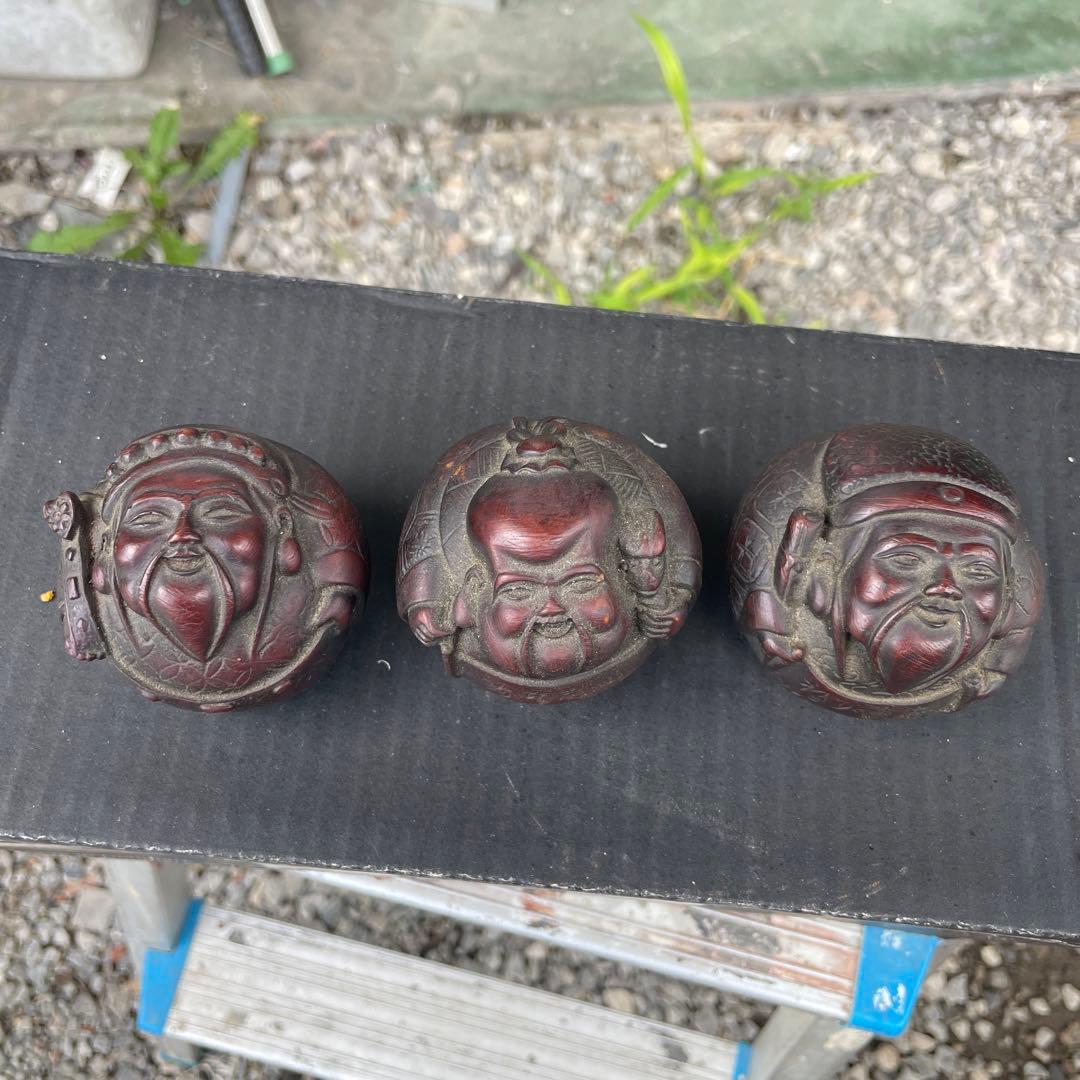 中国古い置き物縁起福来