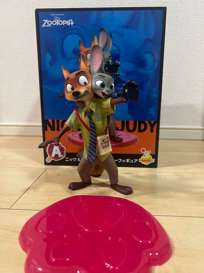 ズートピア ニック＆ジュディ セルフィーフィギュア Happyくじ A賞