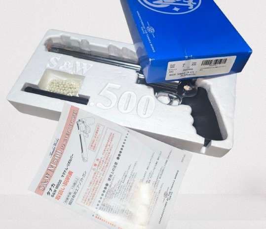 【タナカ製】S&W M500 エアソフトガスガン 8インチ シルバー