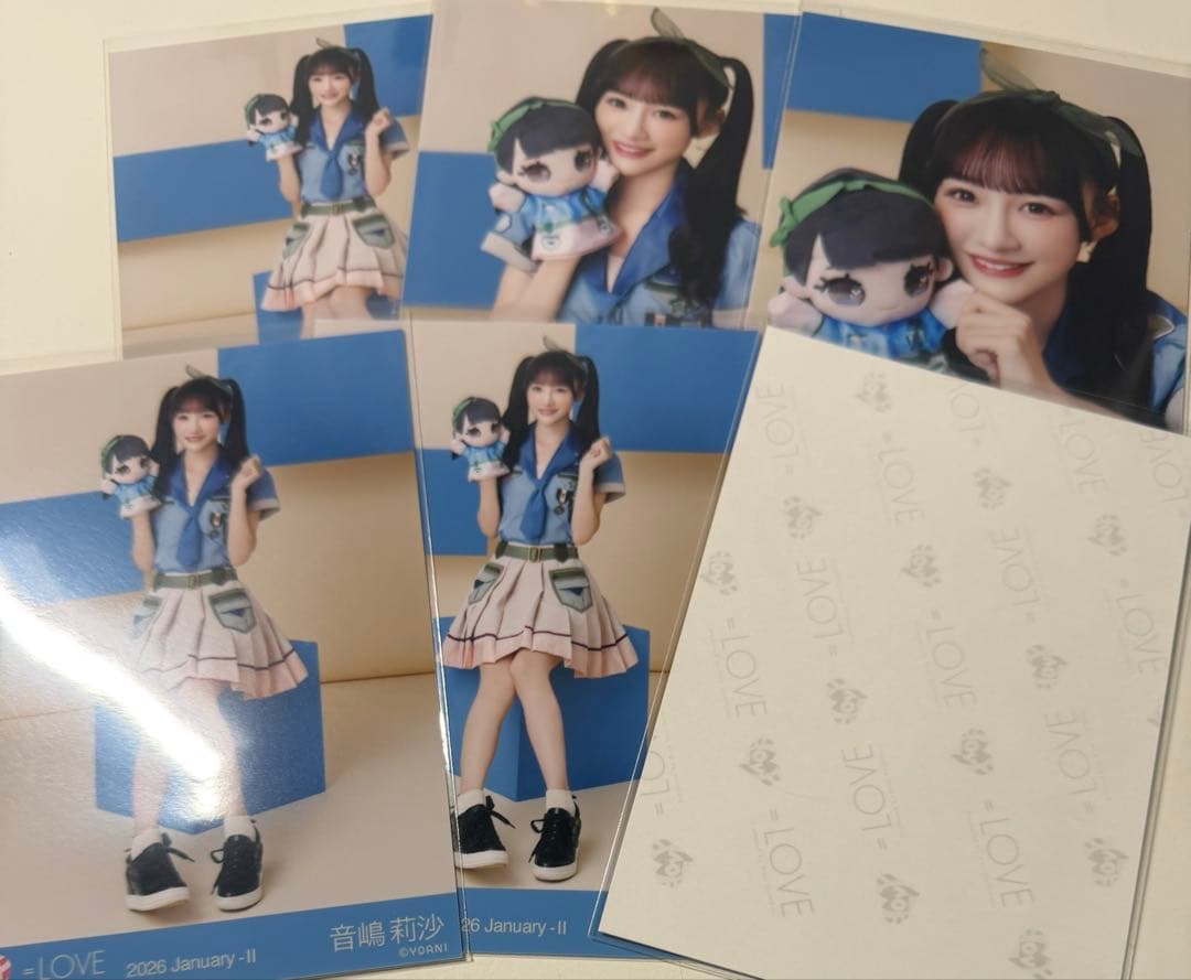 音嶋莉沙 直筆 イコラブ サバイバル モーリー ヨリ コンプつき