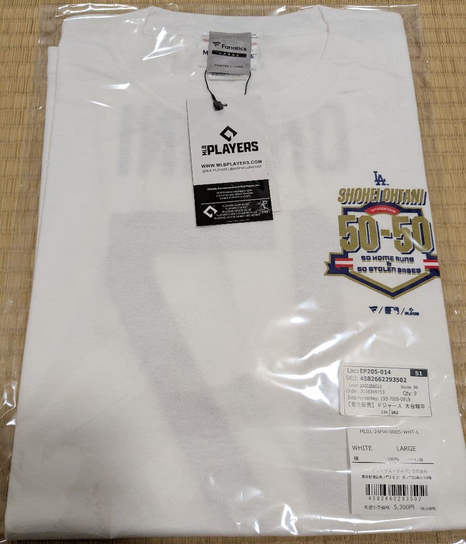 大谷翔平 50-50 Tシャツ Lサイズ