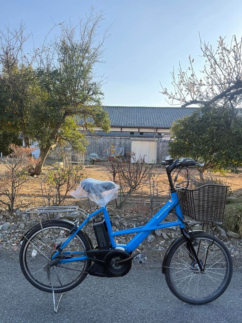 電動アシスト自転車 ブラック バスケット付き