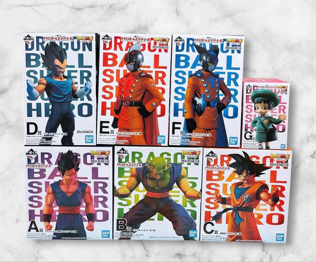 ドラゴンボール 一番くじ スーパーヒーロー フィギュア コンプリート 7体