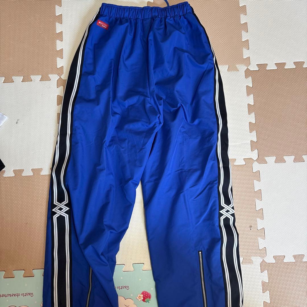 Mizuno 青 ジッパー付き ウィンドブレーカー