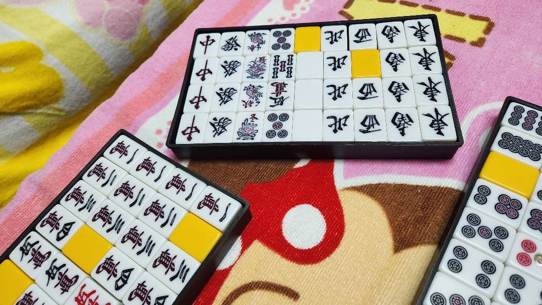 特大 麻雀牌一式 マージャンパイ 麻雀一式 Ｌサイズ まーじゃんぱい Lサイズ