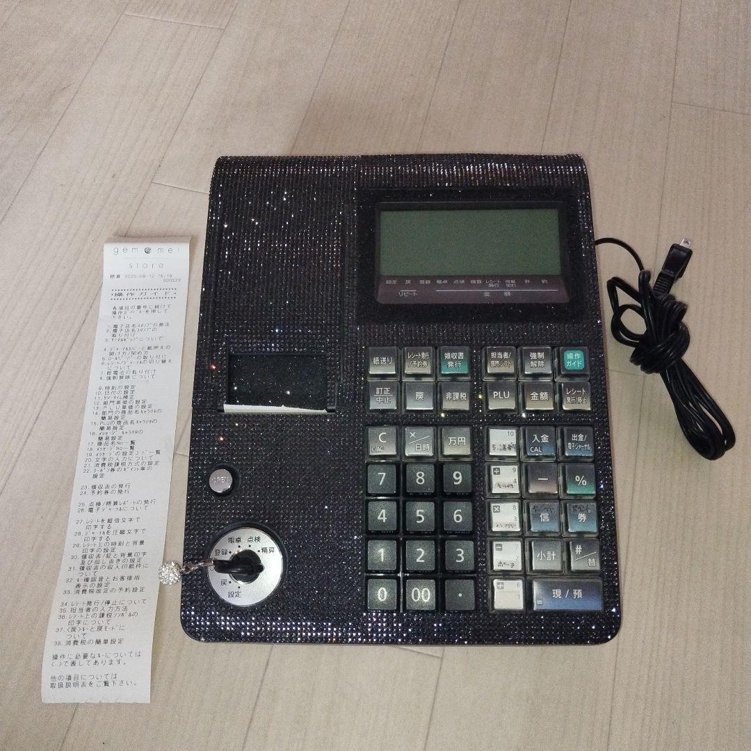 CASIO レジスター NL-300 電子店名スタンプ RAC-10付き　鍵あり