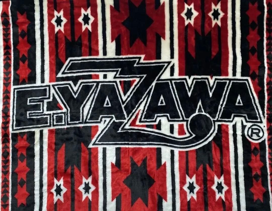 E.YAZAWA ☆ストライプ☆ブランケット 約140x100cm