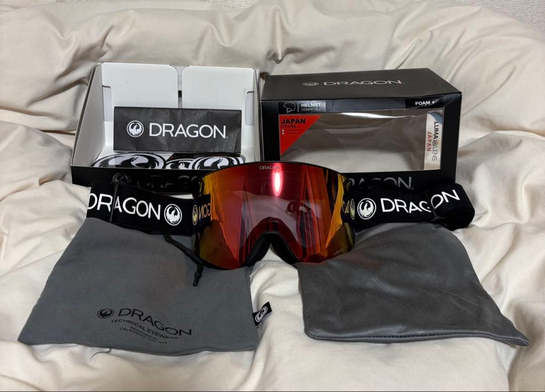 スキー・スノーボードアクセサリー DRAGON PXV PREMIUM BLACK LUMA LENS
