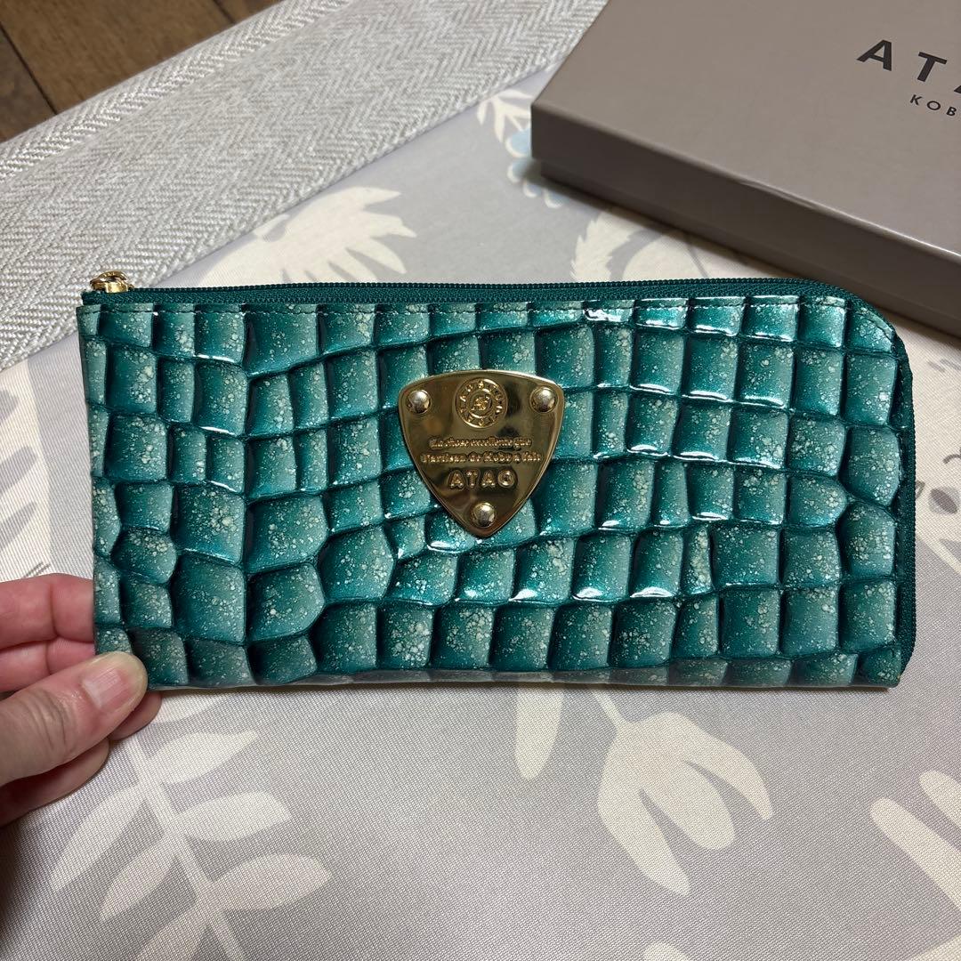 ATAO KOBE ターコイズ 長財布