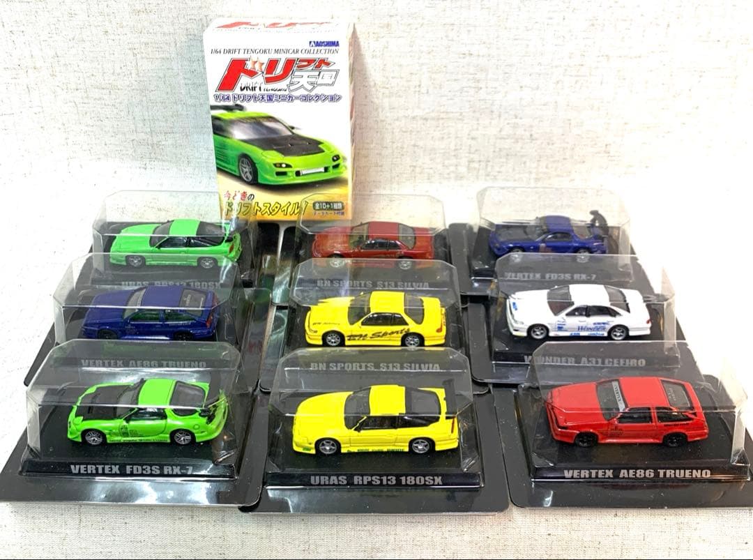 ドリフト天国ミニカーコレクション1/64 まとめ売り10台