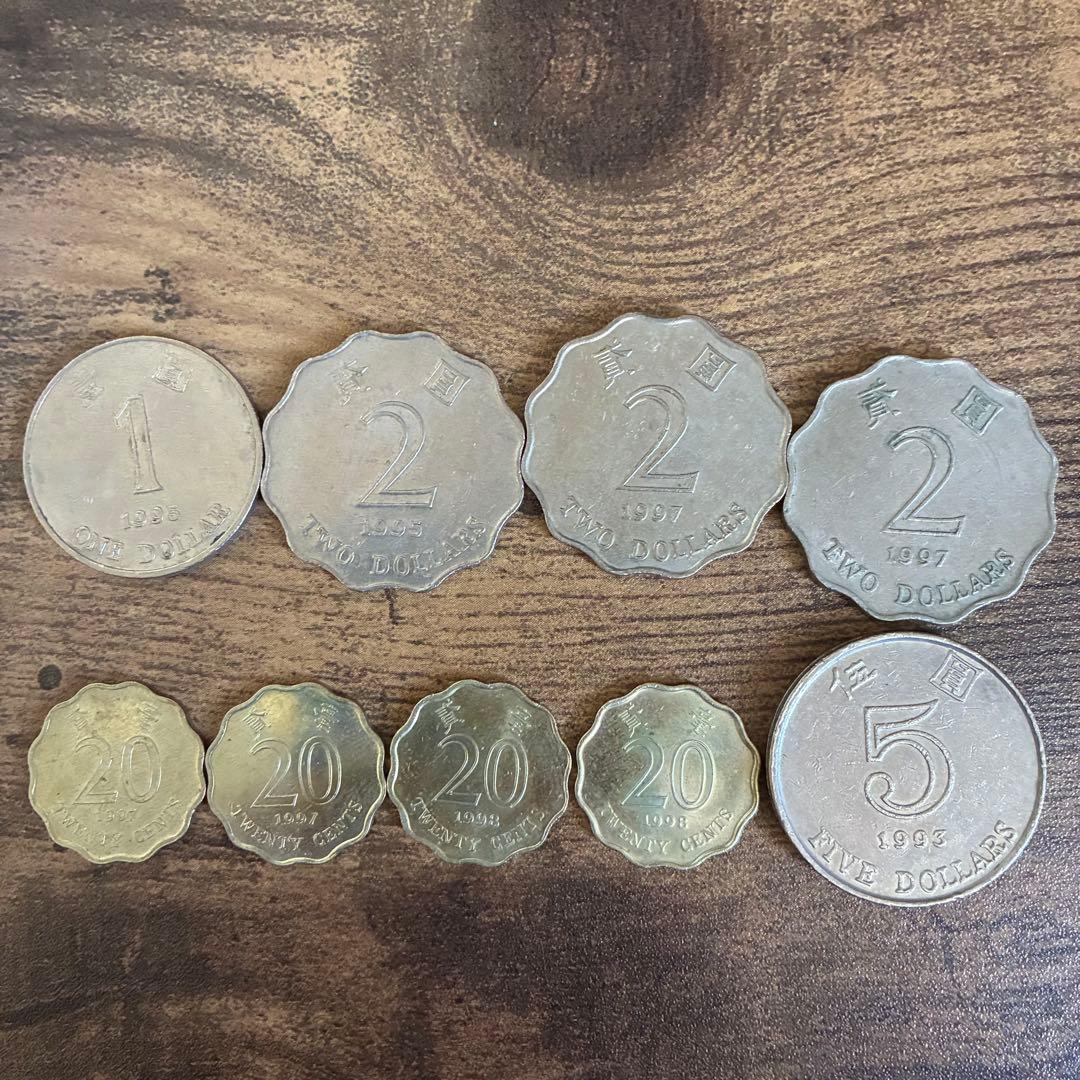 香港ドル 旧紙幣 旧札 旧貨幣 旧硬貨 セット