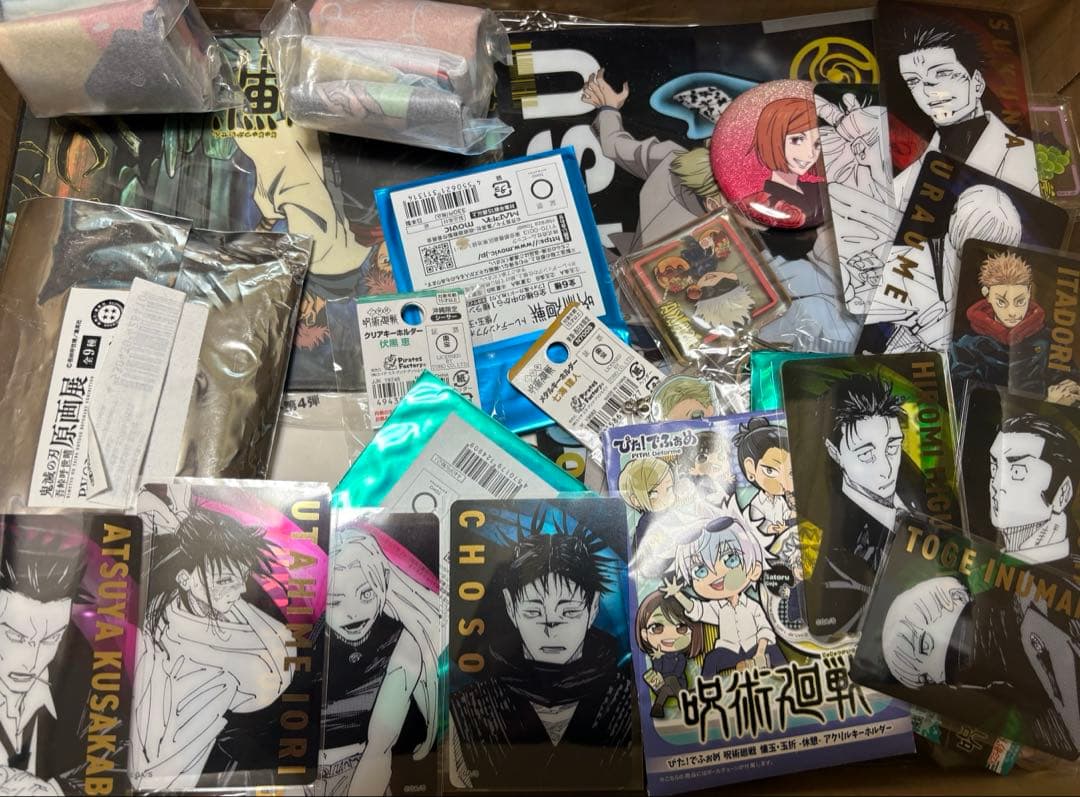 アニメ アニメグッズ 呪術廻戦 まとめ売り 大量 紙類 小物 #01