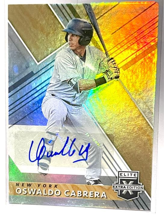 NY スーパールーキー！Oswaldo Cabrera 直筆サインカード