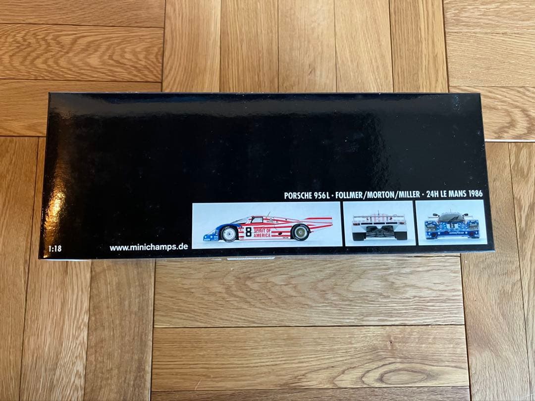 未開封 1/18 MINICHAMPS ポルシェ 956L 1986 #8