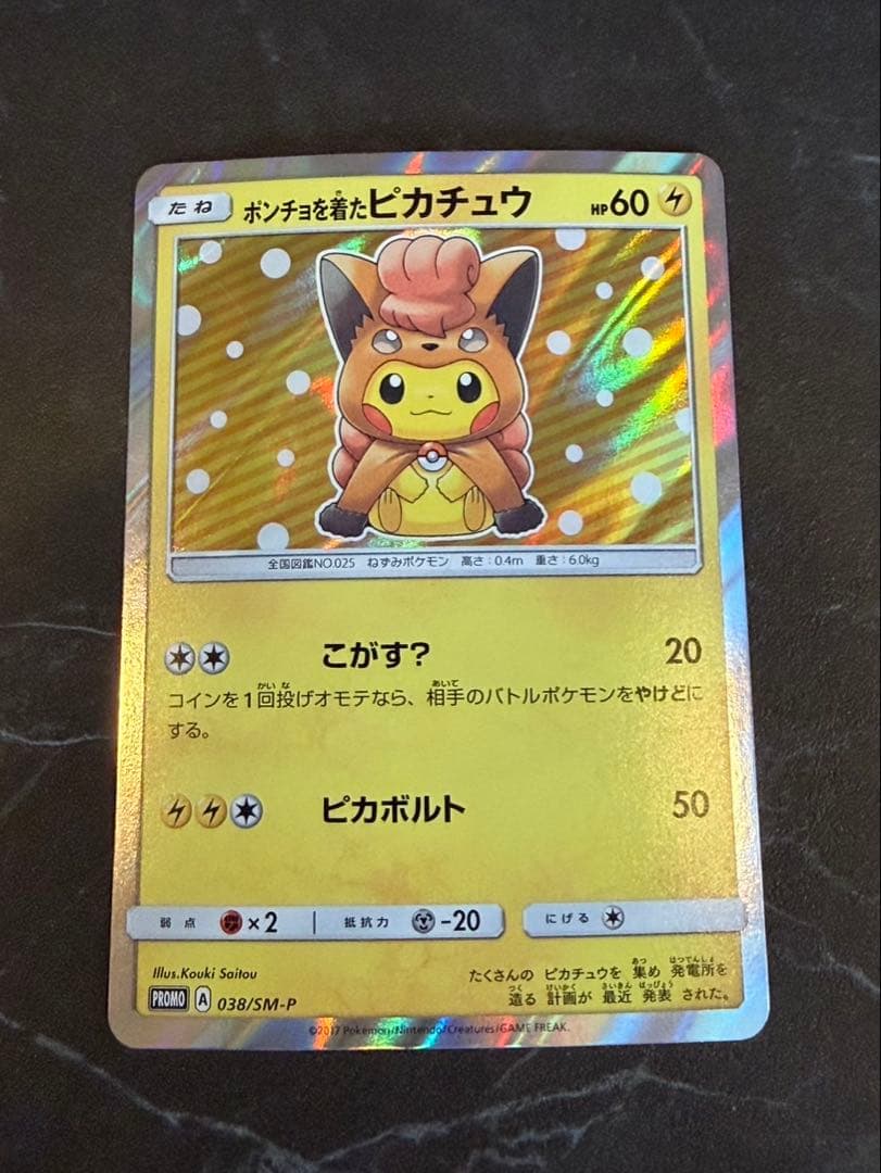 ポンチョを着たピカチュウ