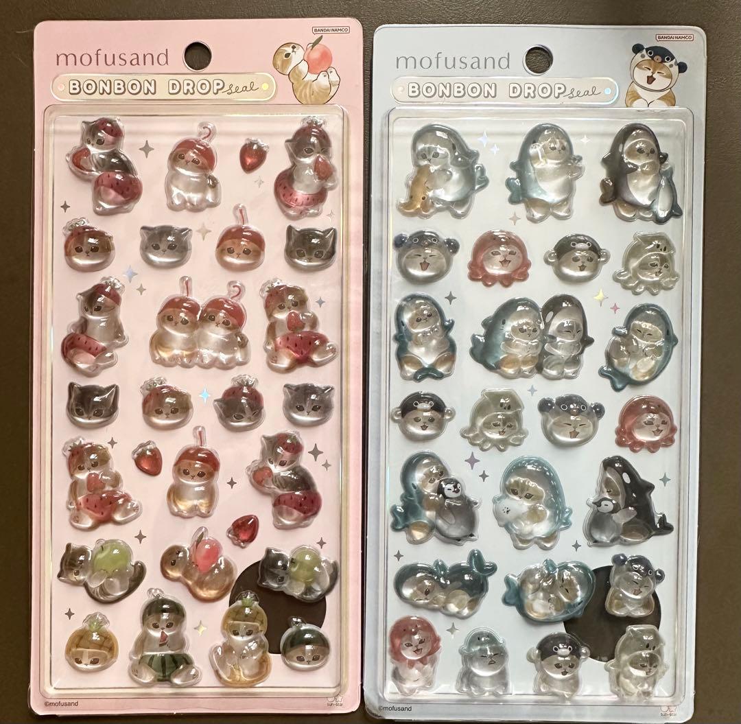 新品未使用 mofusand ボンボンドロップシール 2セット