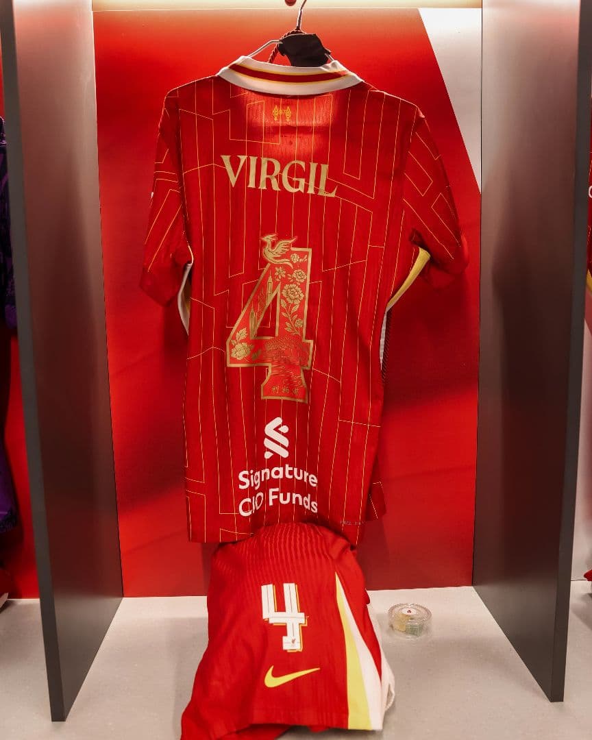 リバプールFC 24/25ユニフォーム 香港限定 VIRGIL 4