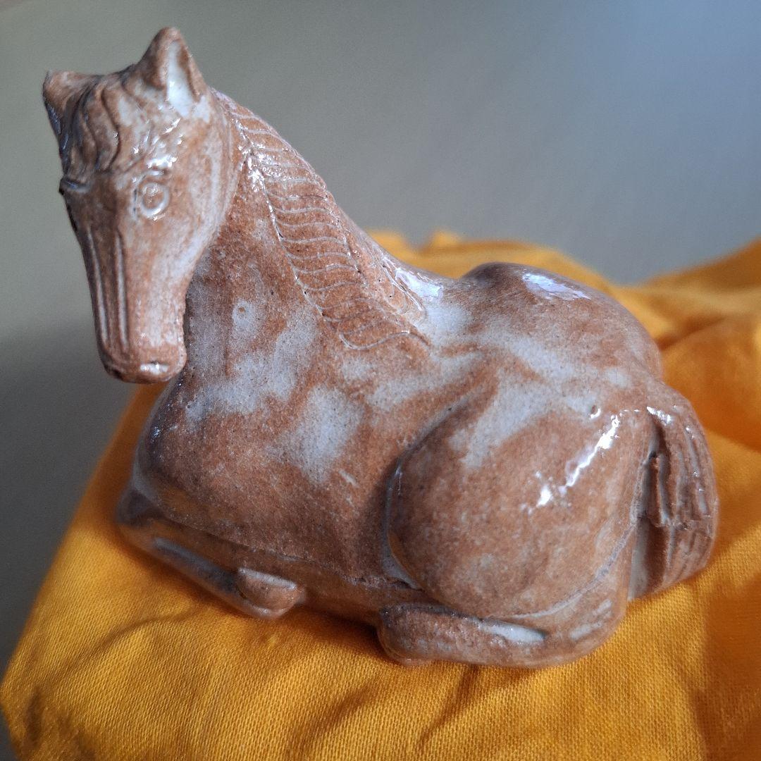 萩焼★馬のお香入れ？４個セット