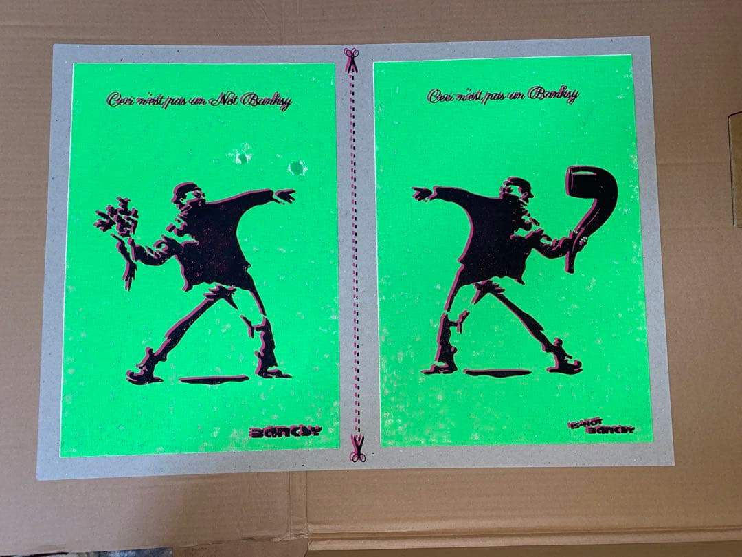 版画 NOT BANKSY / Riot Not