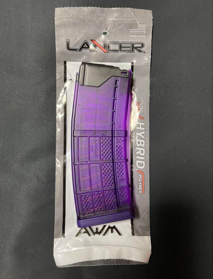 実物 LANCER ランサー マガジン 紫 L5AWM 30 purple