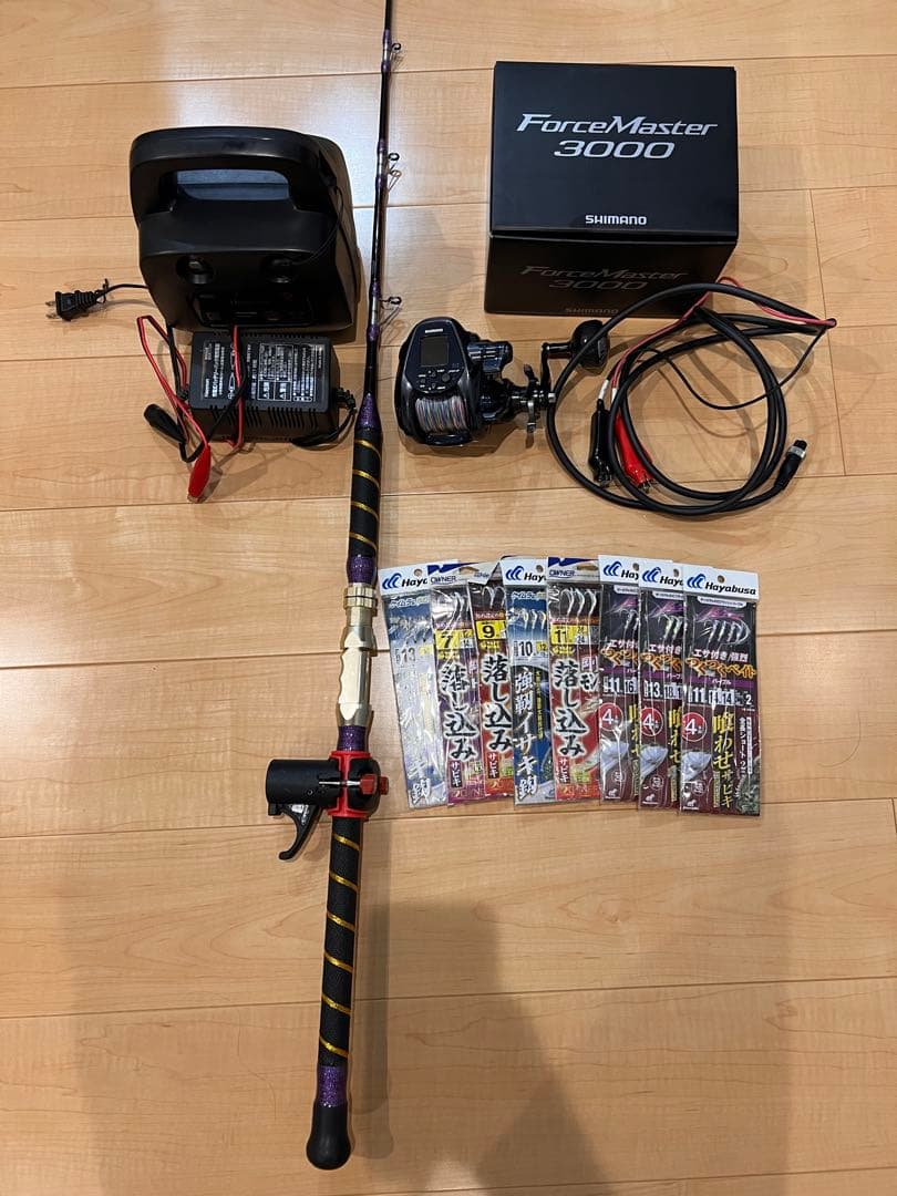 ゆ*あ様 送料込み！！シマノ 22 フォースマスター 3000 電動リール　落と