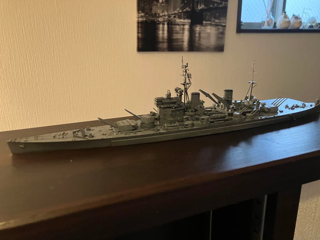 戦艦　キングジョージⅤ世　ジオラマ　ジオラマにします。