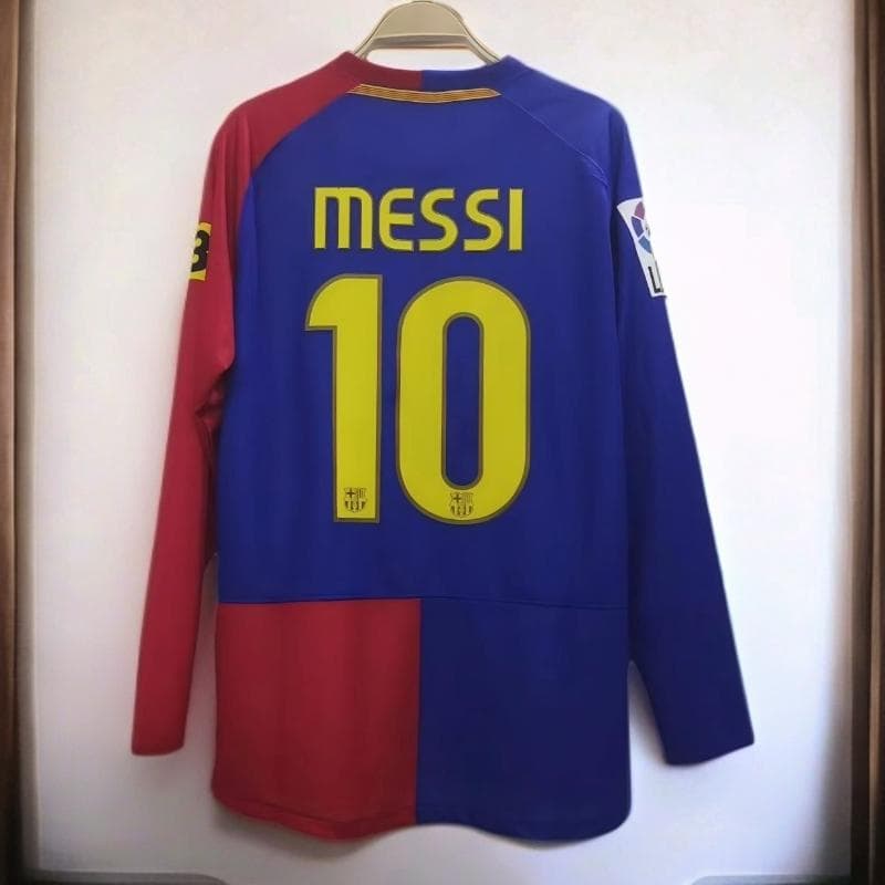 08-09 バルセロナ MESSI 10 長袖 シャツ