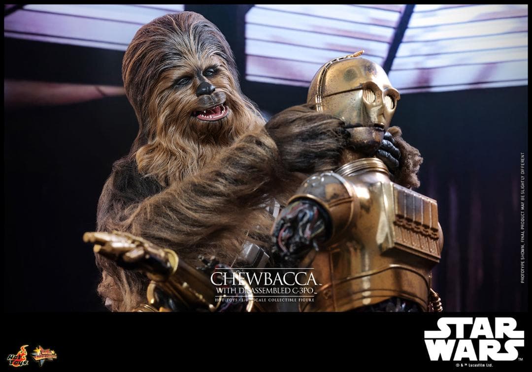 ホットトイズ 1/6 チューバッカ ＆ C-3PO (分解) MMS766