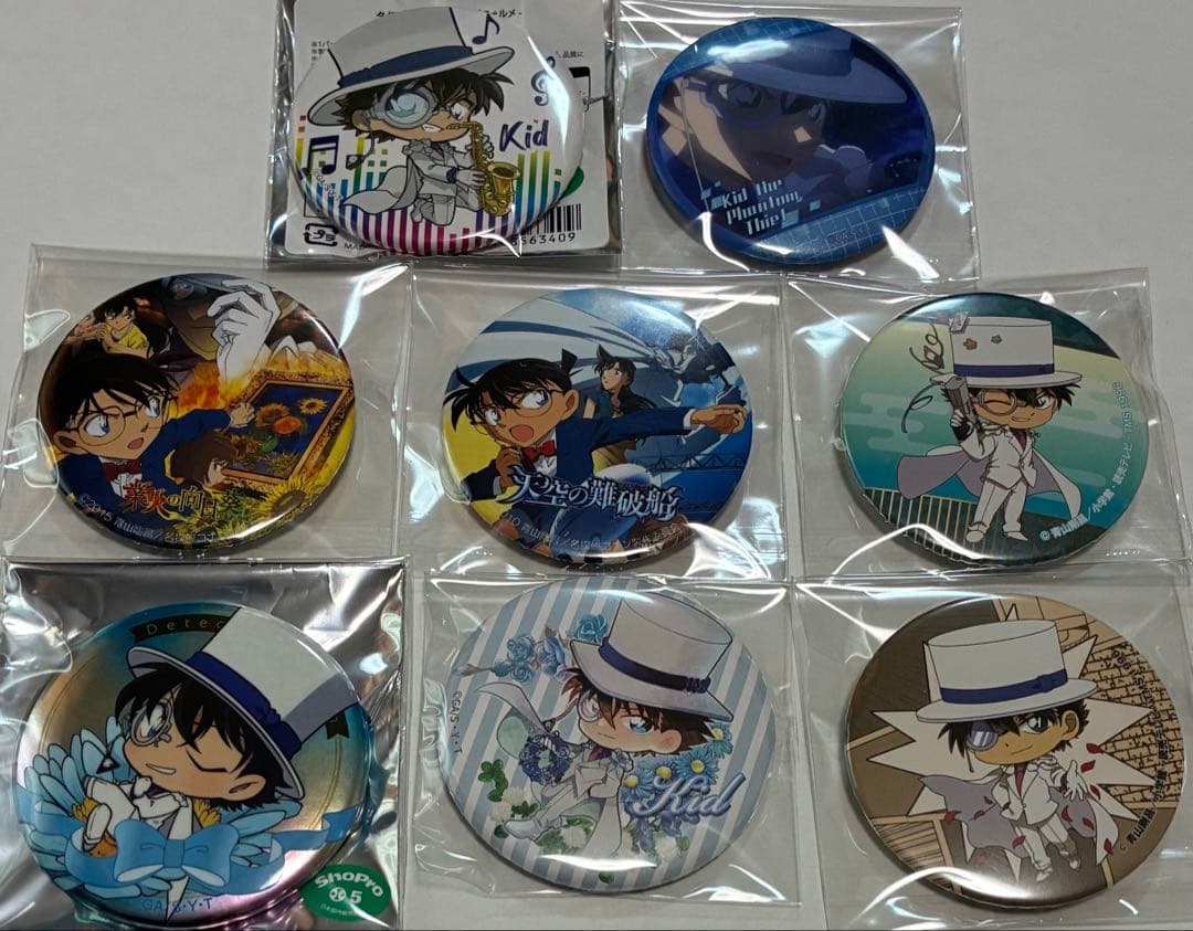 名探偵コナン　怪盗キッド　缶バッジ　セット