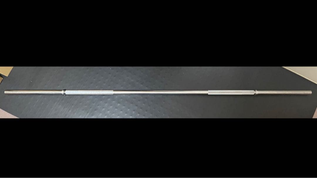 バーベルシャフト カラー付き 180cm 28mm 8.5kg 美品 筋トレ器具