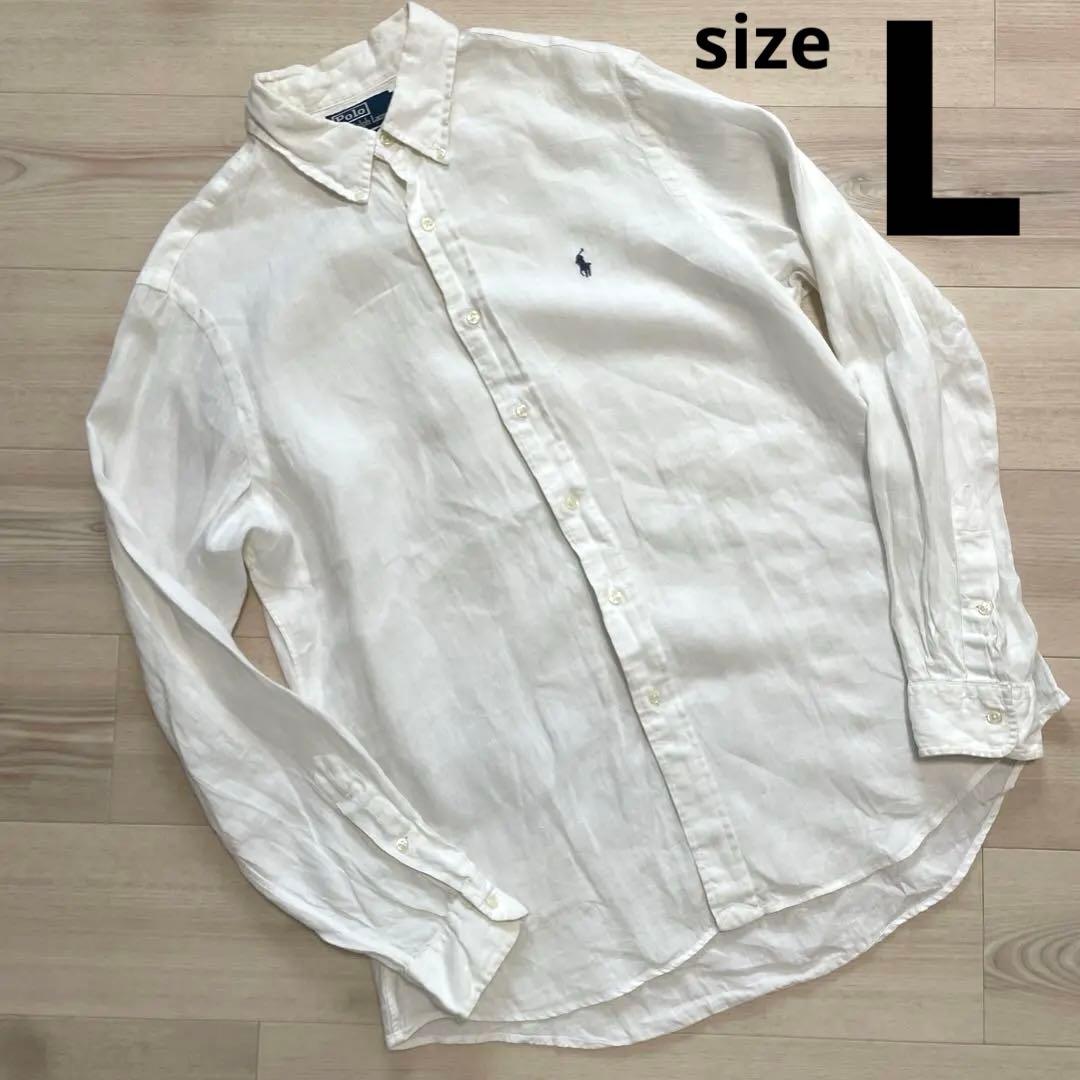 Polo by Ralph Lauren ホワイト リネンシャツ