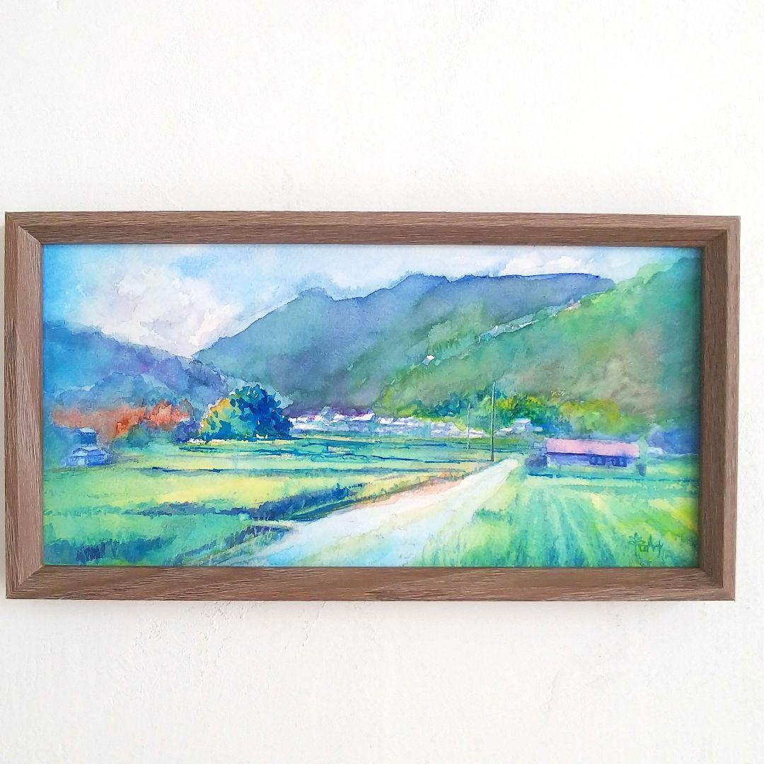 癒しの水彩画1060 田園