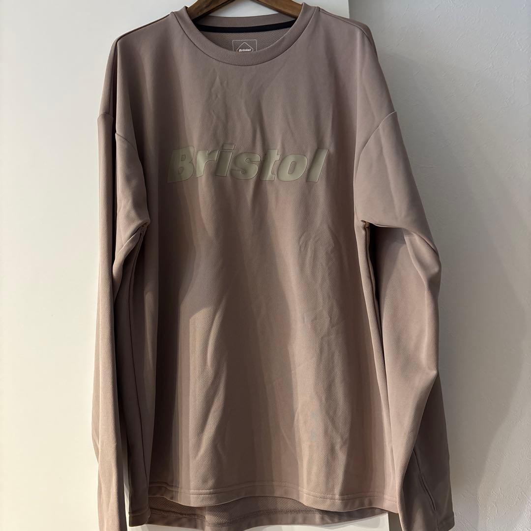 FCRB L/S TOUR TEE ベージュ L