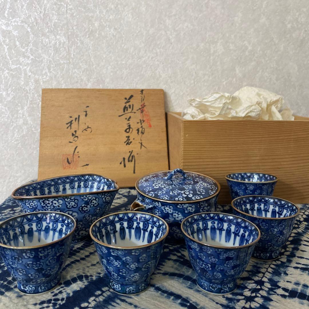 加藤利昌　平安梅紋煎茶器揃