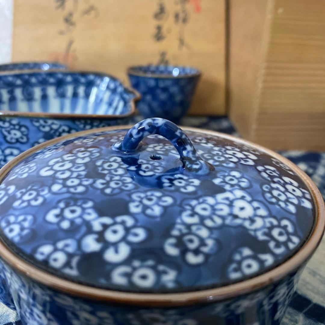 加藤利昌　平安梅紋煎茶器揃