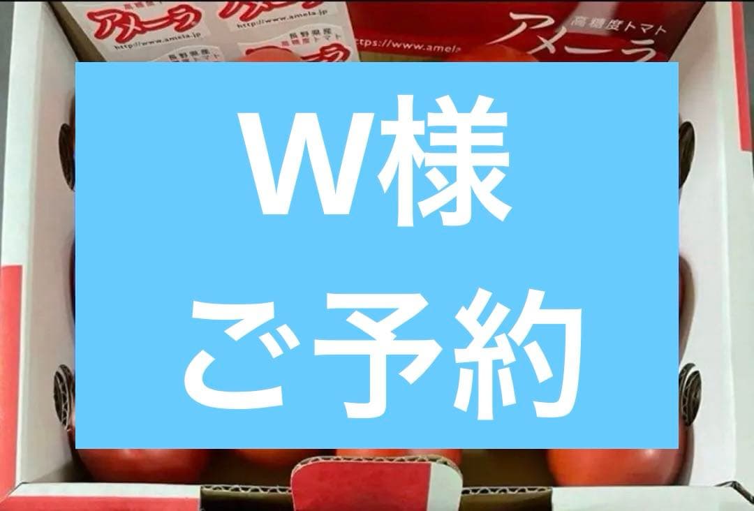 W様 ご予約
