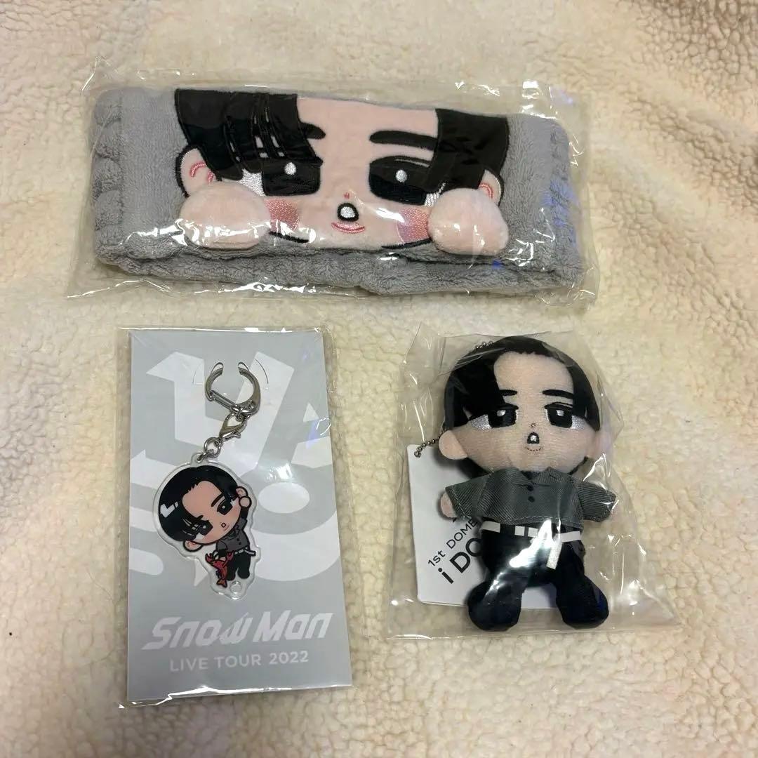 【新品未開封】目黒蓮 すのチル アクリルキーホルダー ぬいぐるみ ヘアバンド