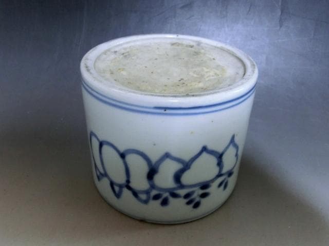 火入れ■染付蕪の図 古伊万里(江戸後期～明治期)香炉 火器 古美術時代物骨董品■