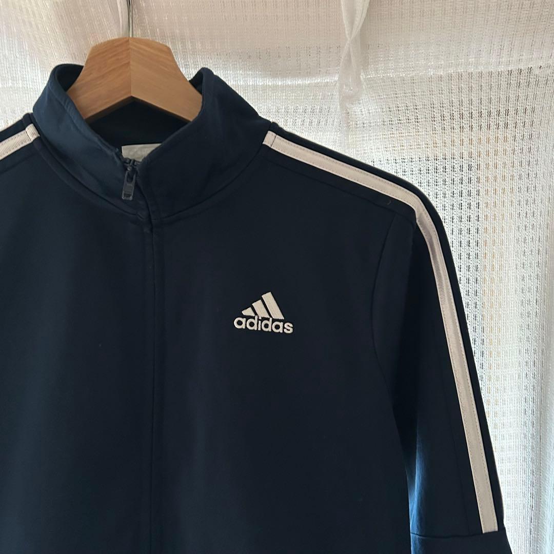 adidas ネイビー トラックジャケット 14/16 s相当