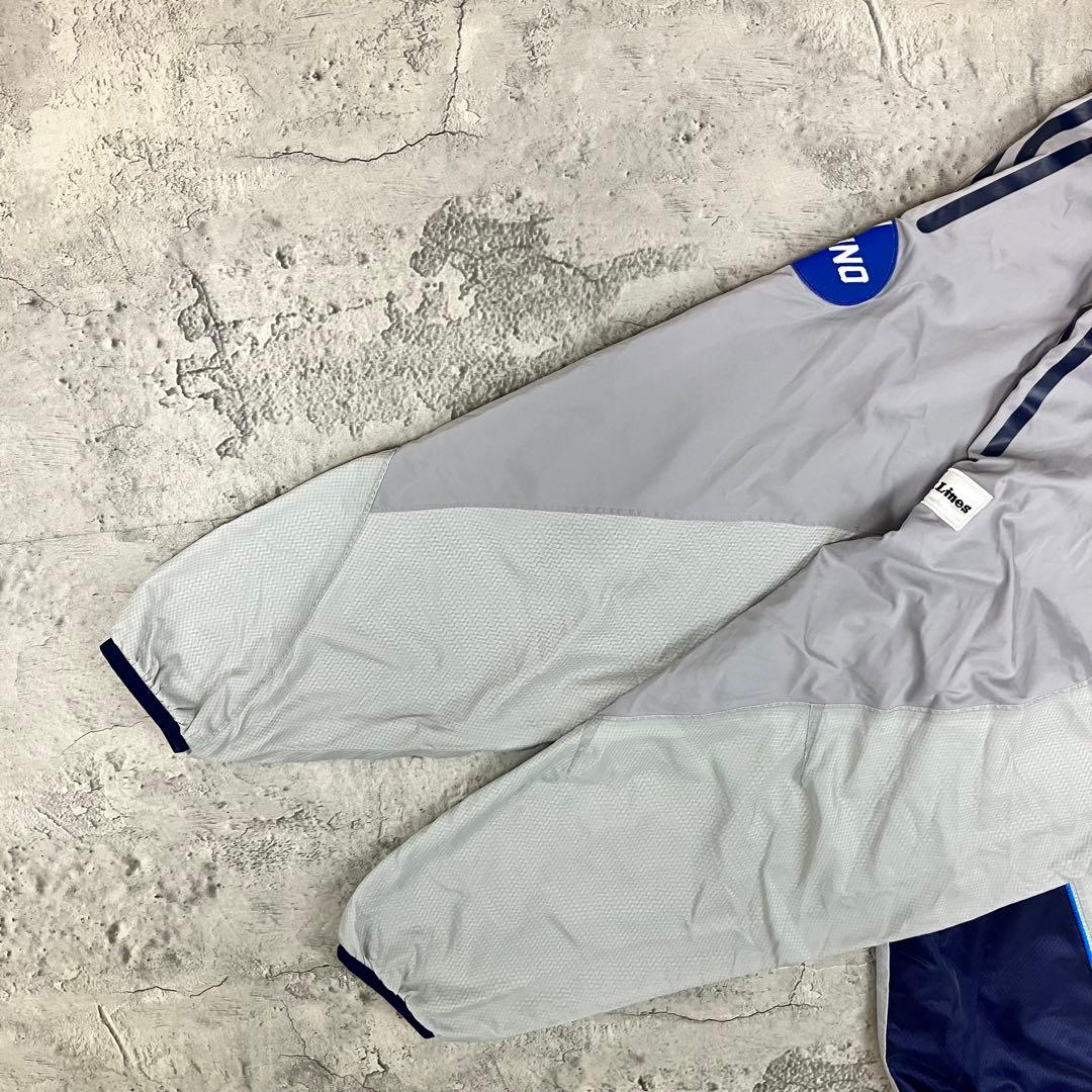 00s adidas 横浜F・マリノス 長袖ピステトップ 日本製 古着 企業ロゴ