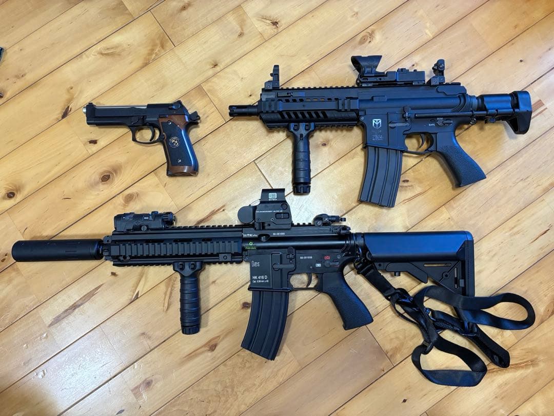 引退セット 次世代電動ガン HK416D＋M4パトリオット＋装備多数　東京マルイ