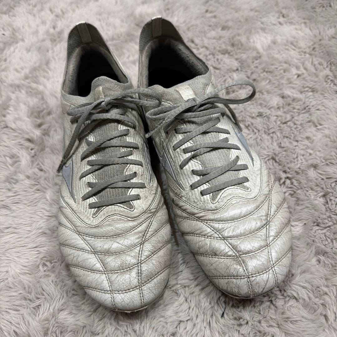 Mizuno サッカーシューズ スパイク シルバー　モレリア