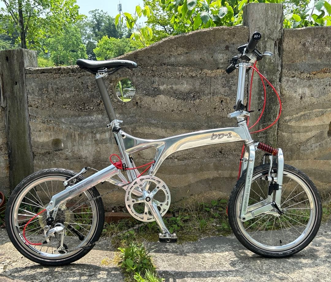 bd-1 HI POLISH ハイポリッシュ9SPEED 折り畳み自転車 18㌅